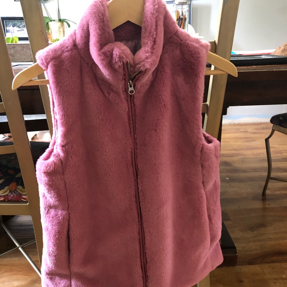 Jcrew plush pink vest